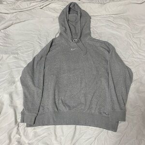 Grey center swoosh Nike hoodies men’s hoodie xl